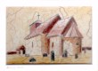 Romnes Kirke - akvarell - watercoloring - 
Gunhild Sagaas Buverud